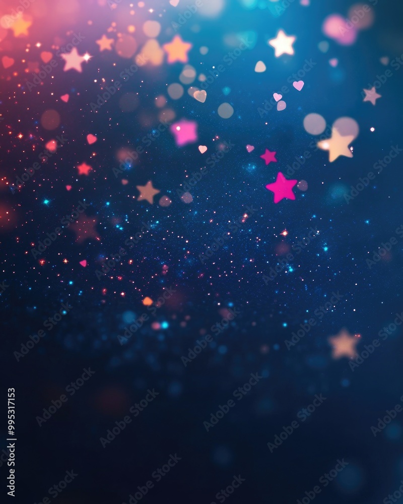 Dark pink and blue 2D cartoon background featuring colorful stars Blurred decorative design in a minimalist style suitable for mobile wallpaper templates Dark pink and blue 2D cartoon background featuring colorful stars Blurred decorative design in a minimalist style suitable for mobile wallpaper templates