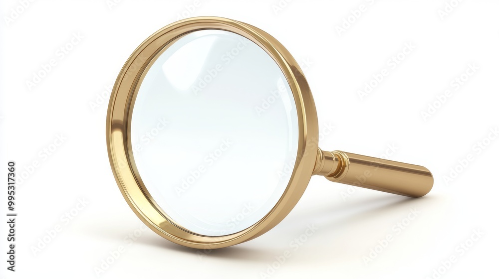 Explore with Precision - 3D Magnifying Glass Icon for Search, Discovery, or Research Campaigns on White Background with Copy Space Explore with Precision - 3D Magnifying Glass Icon for Search, Discovery, or Research Campaigns on White Background with Copy Space