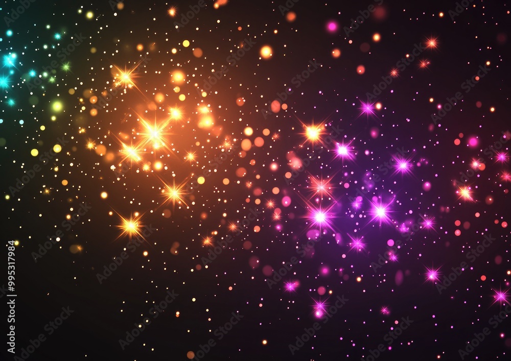 Radiant magical sparkles with shimmering dots particles and stars Glowing light effects featuring luminous points in various colors against a dark backdrop 2D cartoon style particles Radiant magical sparkles with shimmering dots particles and stars Glowing light effects featuring luminous points in various colors against a dark backdrop 2D cartoon style particles