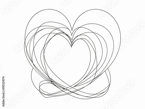 Intertwined Hearts: A Symbolic Representation of Shared Love and Unity