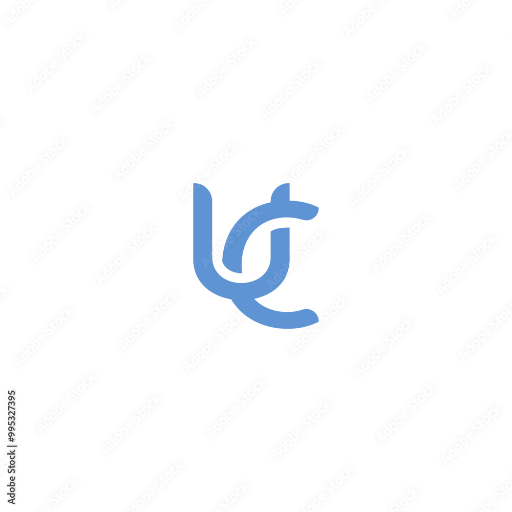 Letter U and C Logo lettermark Vector Letter U and C Logo lettermark Vector