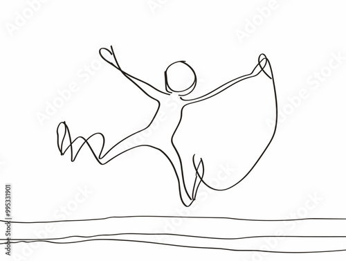 Minimalist One-Line Expression of Humor and Playfulness: Simplicity in Motion