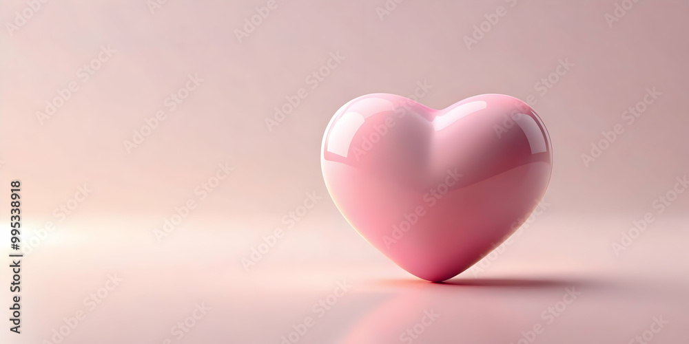 3D Soft Pink Background with Heart Icon: Compassion Message Template for Human Rights Day, Generous Copy Space for Text and Inspiration 3D Soft Pink Background with Heart Icon: Compassion Message Template for Human Rights Day, Generous Copy Space for Text and Inspiration
