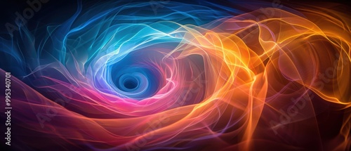 Colorful Abstract Swirl in Motion