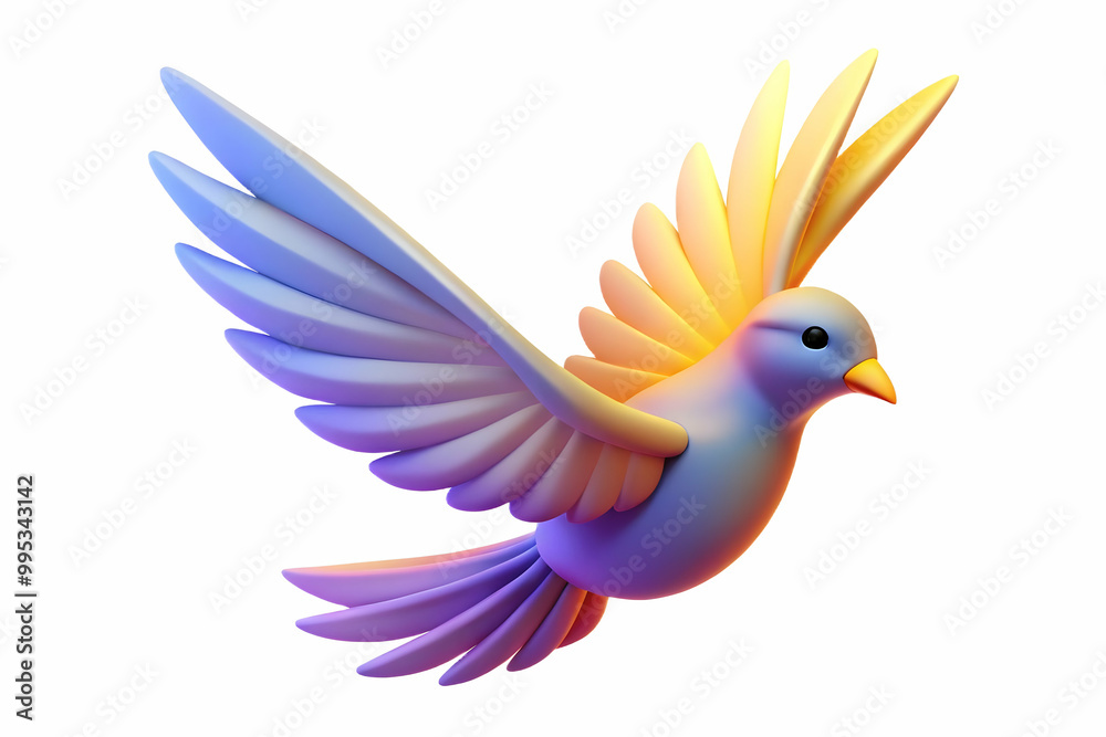 Flat Abstract Digital Glowing Bird in Flight Symbolizing Freedom and Human Rights, Vibrant Vector Illustration for Human Rights Day Flat Abstract Digital Glowing Bird in Flight Symbolizing Freedom and Human Rights, Vibrant Vector Illustration for Human Rights Day