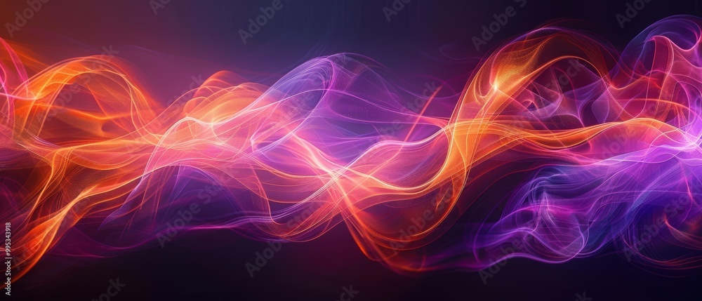 Colorful Abstract Waves of Light in Motion Colorful Abstract Waves of Light in Motion