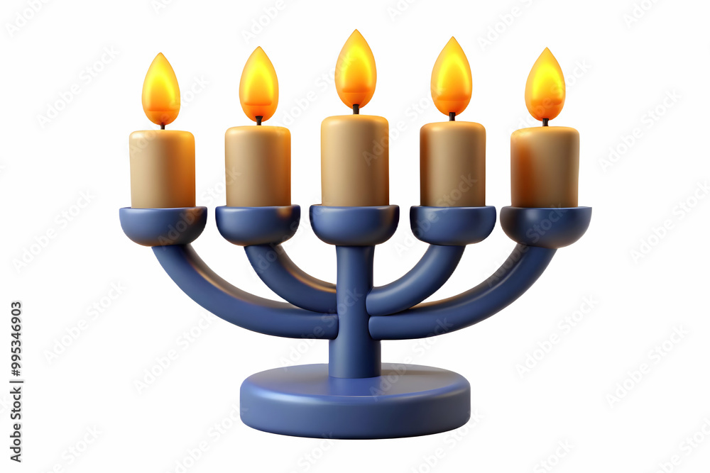 Flat Isolated Hanukkah Candles with Glowing Flames on White Background - Perfect for Infographics on Religious Traditions and Holiday Celebrations in a Simple Vector Style Flat Isolated Hanukkah Candles with Glowing Flames on White Background - Perfect for Infographics on Religious Traditions and Holiday Celebrations in a Simple Vector Style