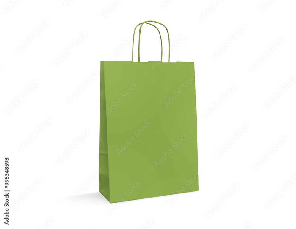 Green Kraft Paper Shopping Bag with Sturdy Handle for Eco-Friendly Retail Packaging - Boutique and Gift Packaging Green Kraft Paper Shopping Bag with Sturdy Handle for Eco-Friendly Retail Packaging - Boutique and Gift Packaging