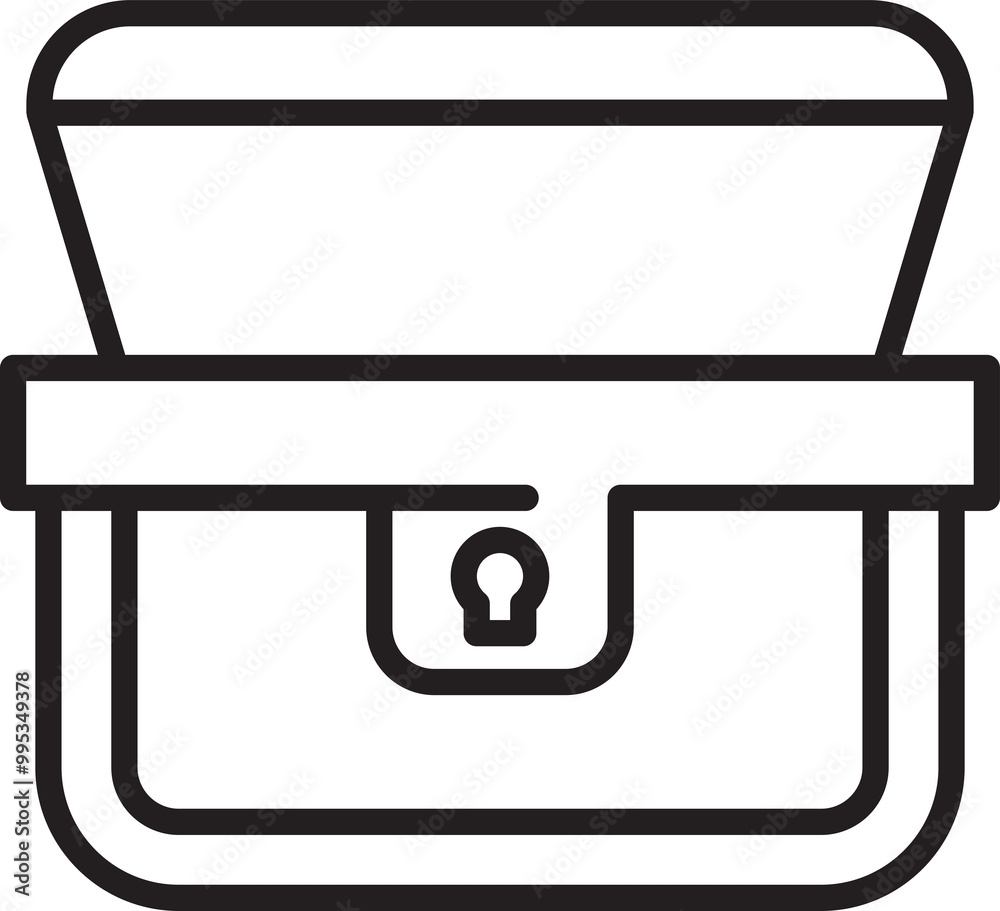 Treasure Chest Line Icon Treasure Chest Line Icon