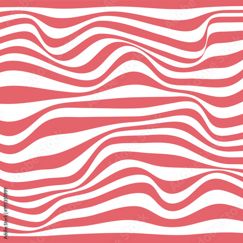 Red white swirl abstract vortex background. Psychedelic wallpaper.
