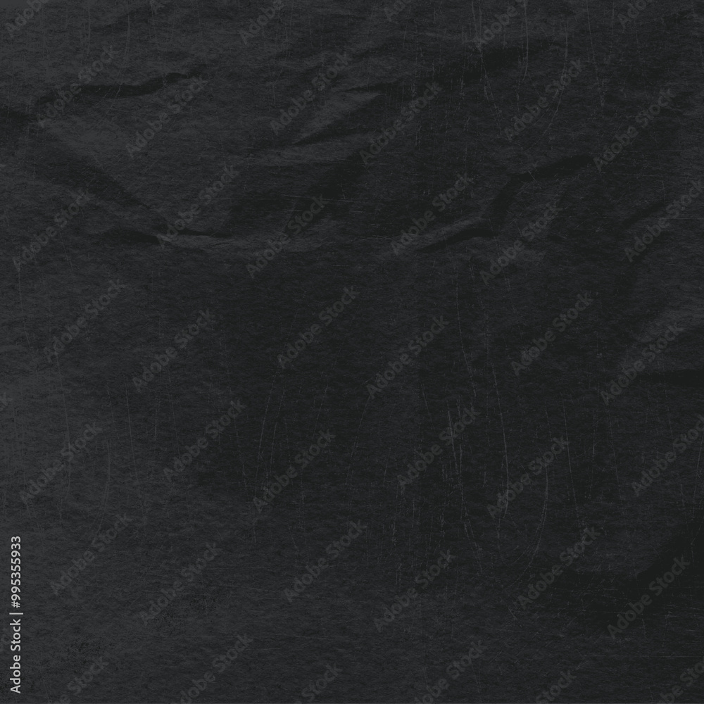 Black Clean Crumpled Paper Background. Crumpled Empty Paper Template for posters and banners. Black Clean Crumpled Paper Background. Crumpled Empty Paper Template for posters and banners.