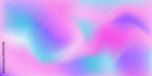 Blurred hologram gradient background. Vintage retro style 80s, 90s vibes lofi neon holographic backdrop