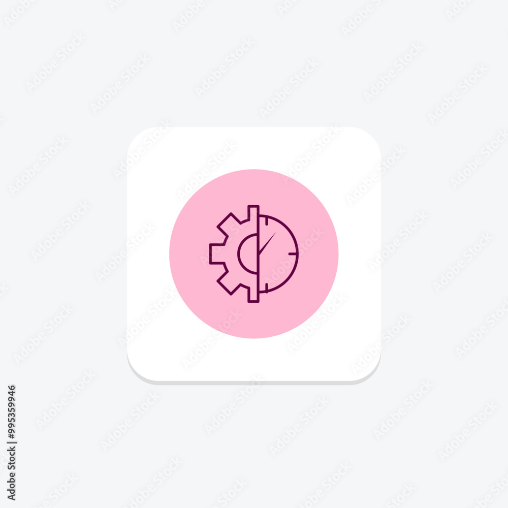 Risk Management line icon , vector, pixel perfect, illustrator file