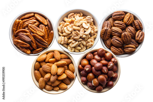 mix of different kinds of natural nuts