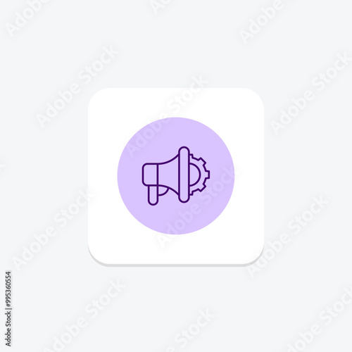 Marketing Management line icon , vector, pixel perfect, illustrator file