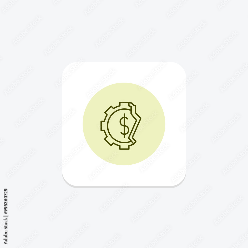 Crisis Management line icon , vector, pixel perfect, illustrator file