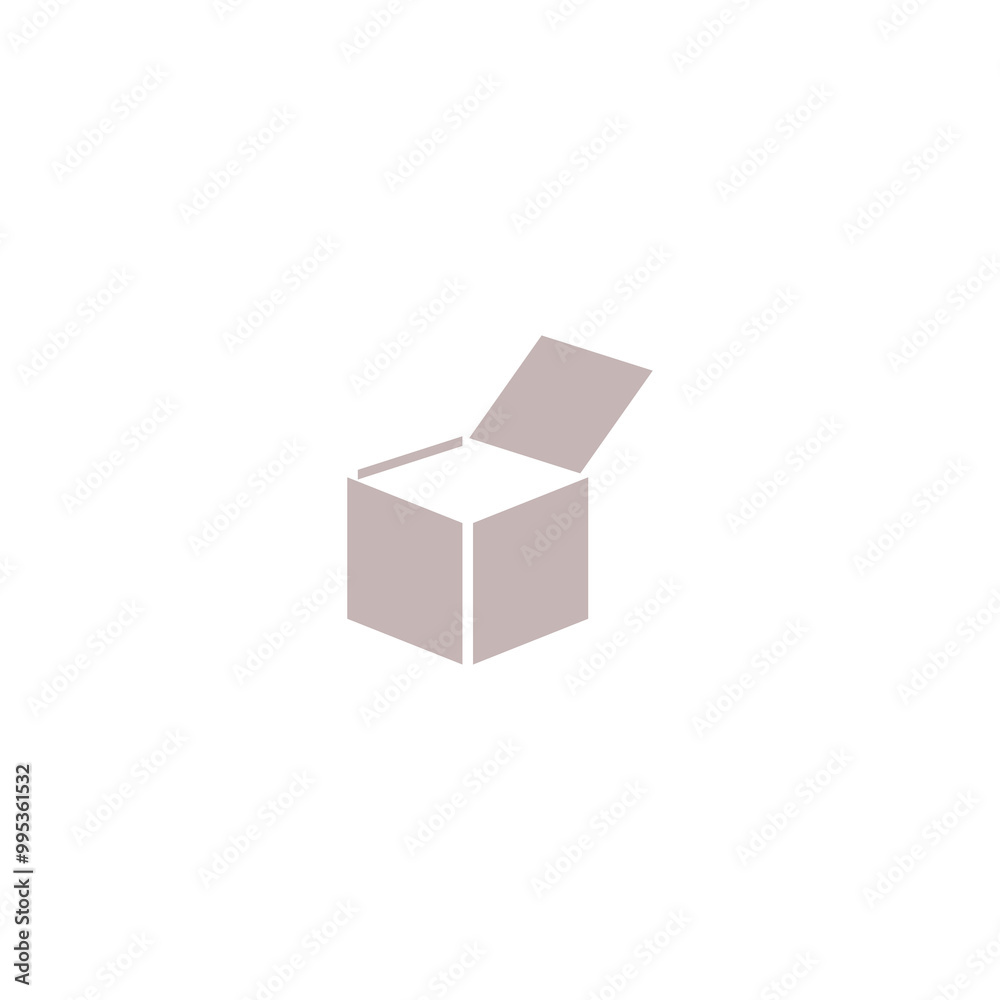 Box icon isolated on transparent background Box icon isolated on transparent background