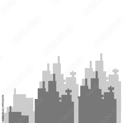 Vector Urban Skyline Buildings