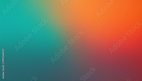 Abstract Teal, Orange, and Pink Gradient Background