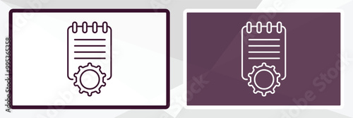 compiler outline icon. Linear vector from programming concept. Thin line white and black compiler icon isolated on white and dark background