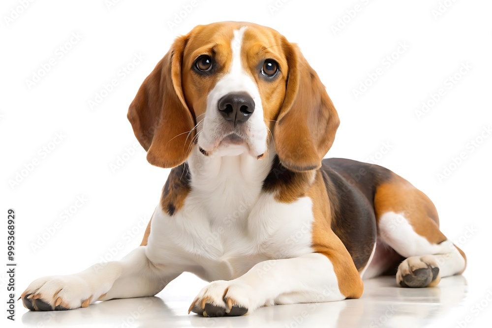 Beagle Resting on White Background. Beagle Dog Lying Down Image. Calm Beagle on White Photo. Beagle Relaxation Art. Beagle Dog Resting Picture. Beagle Resting on White Background. Beagle Dog Lying Down Image. Calm Beagle on White Photo. Beagle Relaxation Art. Beagle Dog Resting Picture.