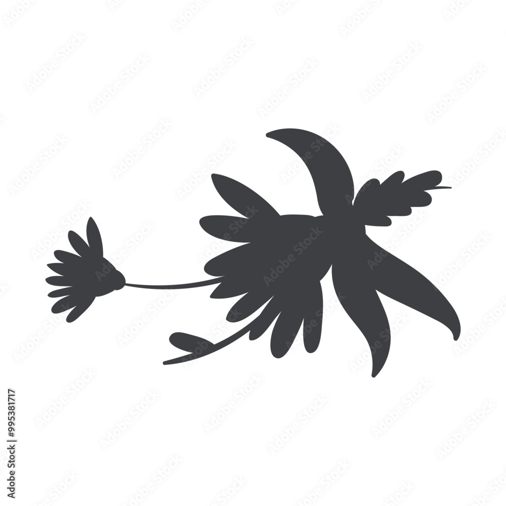 silhouette wedding decorative ornament. floral and plant elements. Vector illustration silhouette wedding decorative ornament. floral and plant elements. Vector illustration