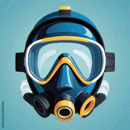 gas mask on a white background
