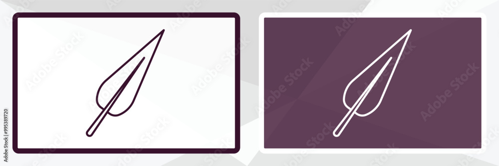 subulate outline icon. Linear vector from nature concept. Thin line white and black subulate icon isolated on white and dark background subulate outline icon. Linear vector from nature concept. Thin line white and black subulate icon isolated on white and dark background