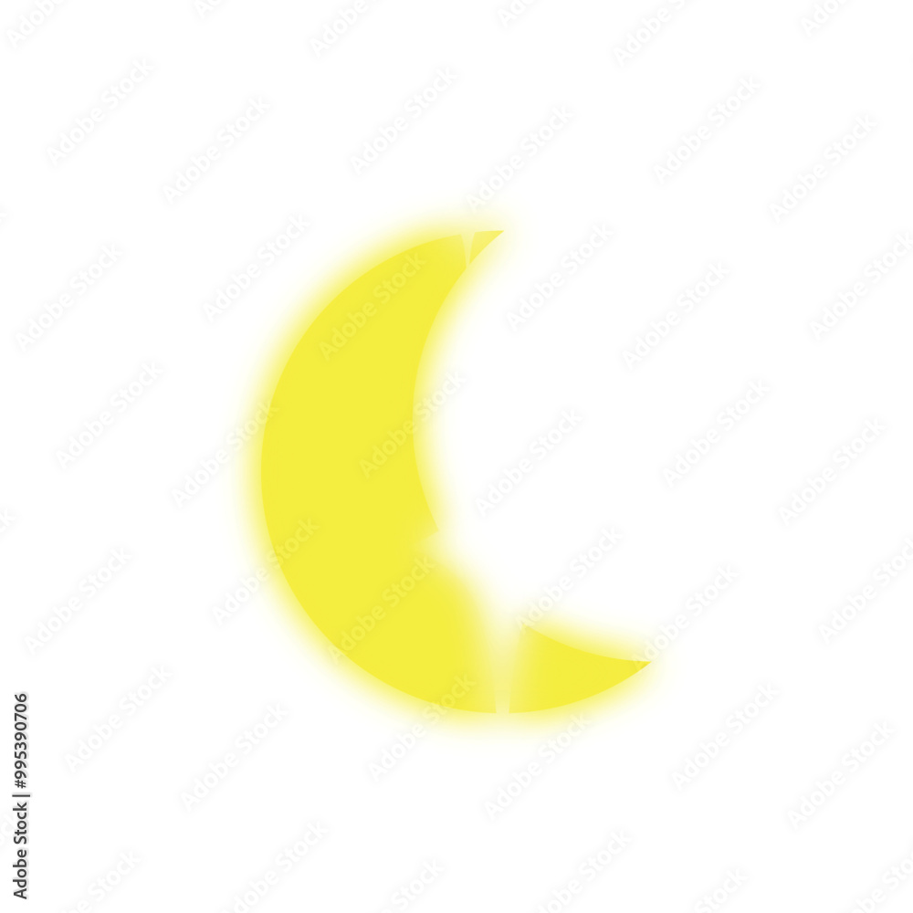 Moon and stars. Yellow moon and stars, Abstract moon. Isolated over white background. Moon and stars. Yellow moon and stars, Abstract moon. Isolated over white background.