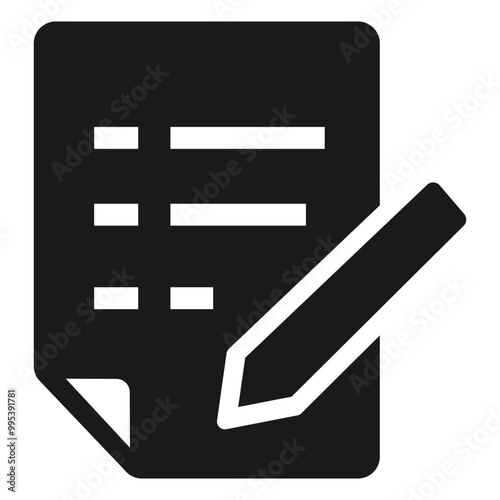 To do list vector black flat icon.