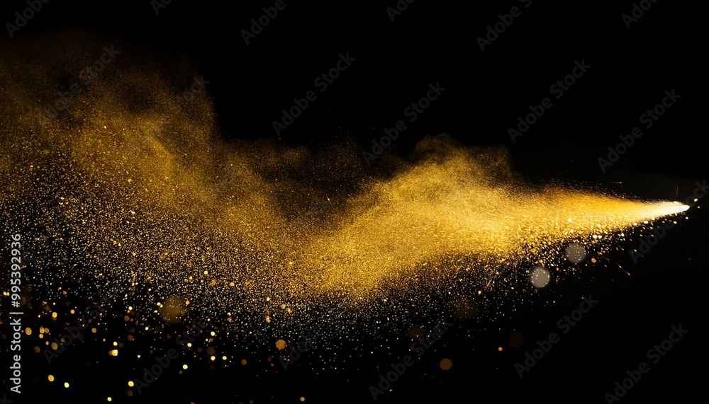 Beauty in Black: yellow Glitter Spray Beauty in Black: yellow Glitter Spray