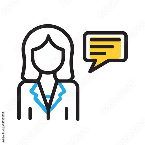 Vector multicolor icon for Introduction