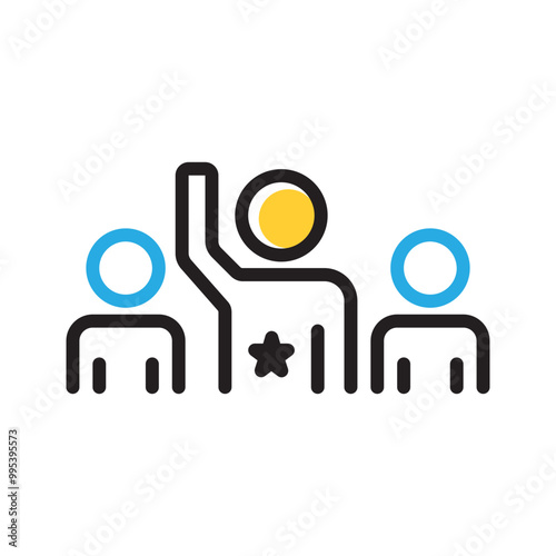 Vector multicolor icon for Most popular
