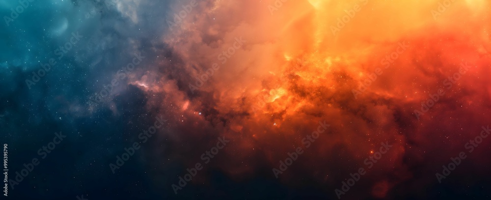 Smooth Textured Black, Teal Blue and Orange Gradient Background Smooth Textured Black, Teal Blue and Orange Gradient Background