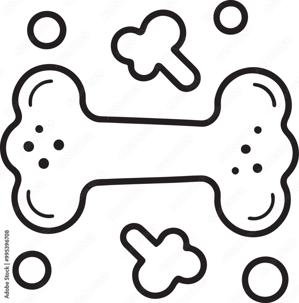 dog bone icon dog bone icon