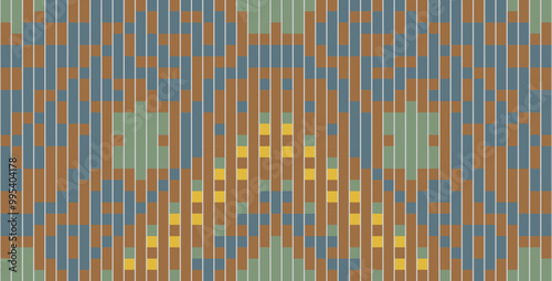 Scandinavian Abstract Geometric Pattern Backgroundfolk Embroidery, Aztec Geometric Ornament Print. Design for Carpet, Wallpaper, Clothing, Wrapping, Fabric