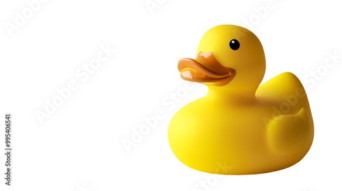 Rubber duck isolated on transparent background, png