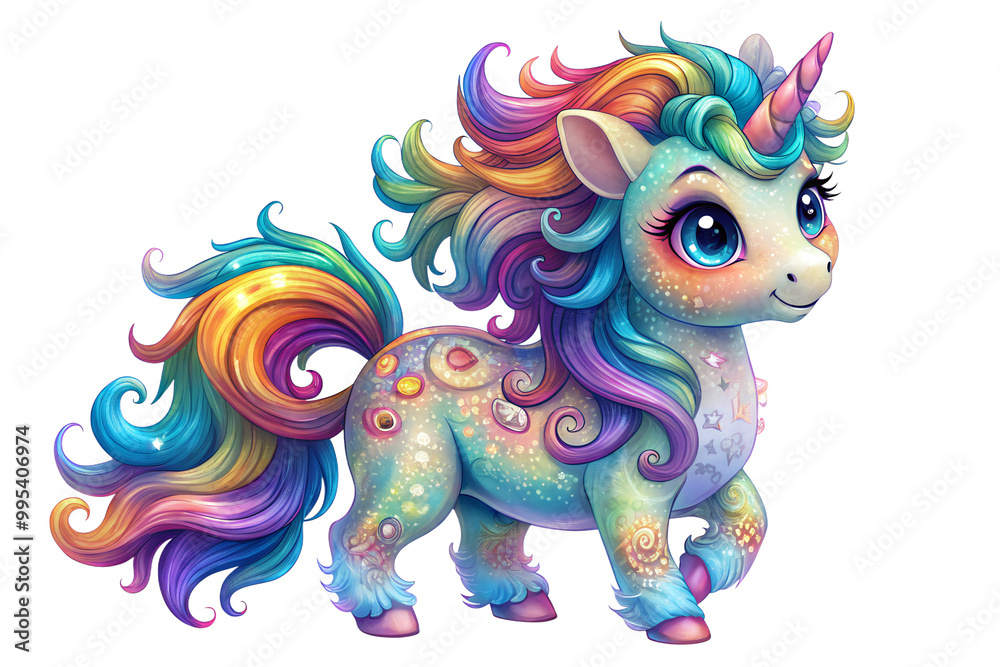 cute vibrant unicorn illustration isolated on transparent background cute vibrant unicorn illustration isolated on transparent background