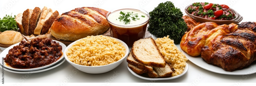 Assorted Homestyle Bread and Side Dishes for a Feast Assorted Homestyle Bread and Side Dishes for a Feast