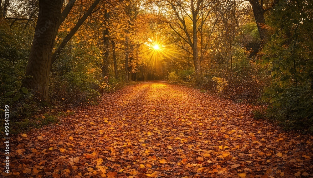 Fototapeta premium A Journey Through Autumn’s Beauty