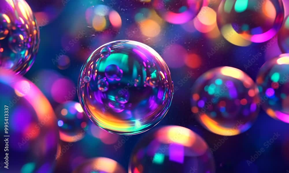 Abstract iridescent spheres Abstract iridescent spheres