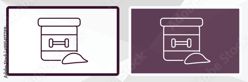 proteins outline icon. Linear vector from health and medical concept. Thin line white and black proteins icon isolated on white and dark background