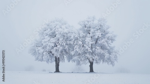 Wallpaper Mural Trees covered in snow Torontodigital.ca