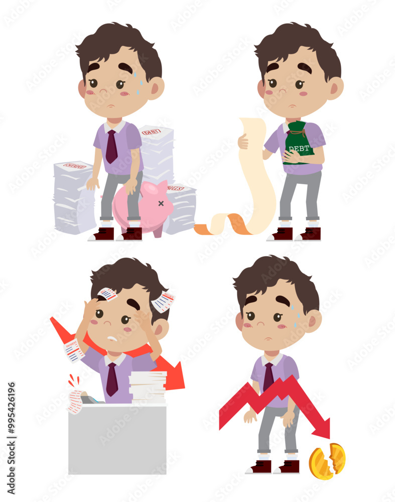 Business people stressed and worried with a lot of bill
Business people stressed and worried with a lot of bill