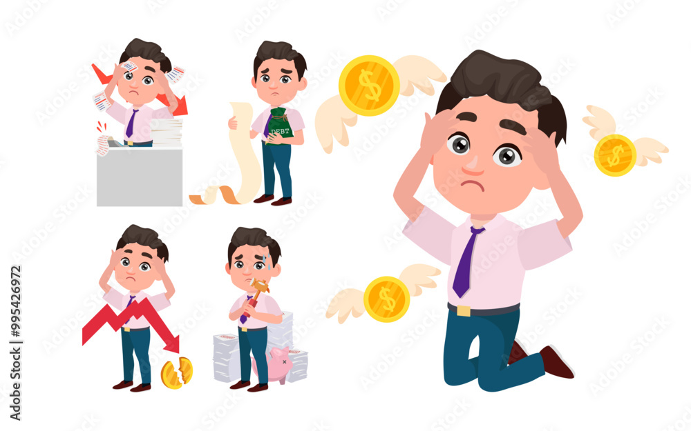 Business people stressed and worried with a lot of bill
Business people stressed and worried with a lot of bill