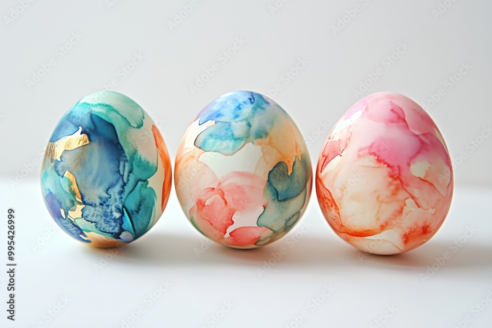Watercolor easter eggs Watercolor easter eggs