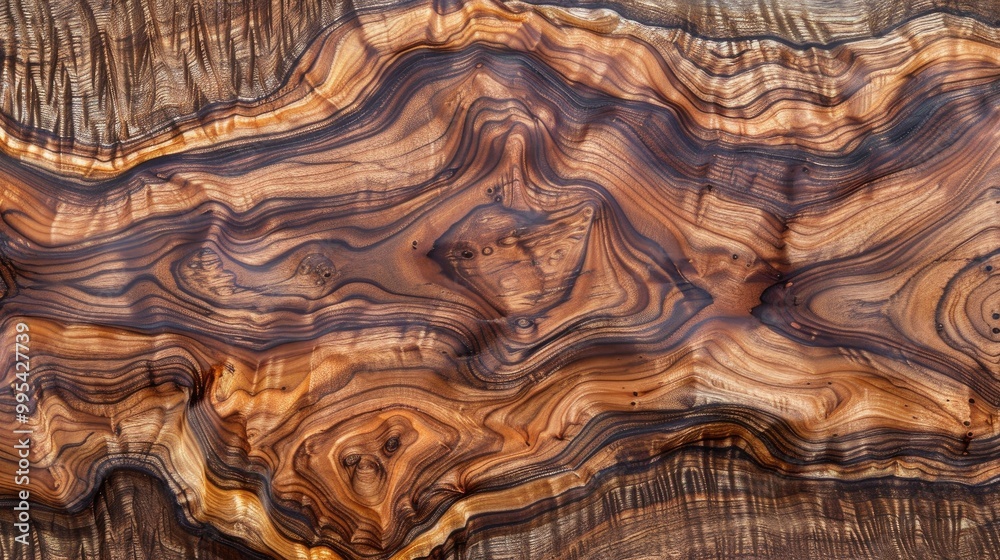 Exotic veneer with a wooden finish Exotic veneer with a wooden finish