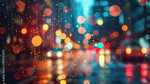 Vibrant Nighttime Bokeh photo