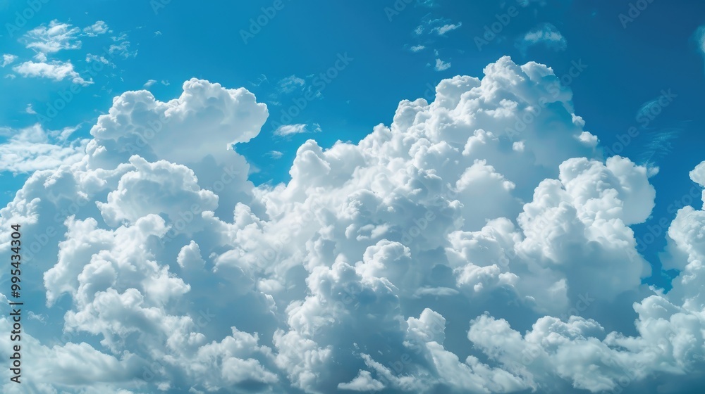 White clouds on a blue sky White clouds on a blue sky