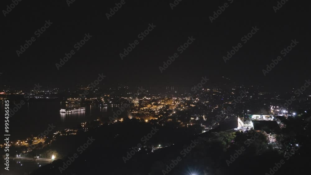 Night View of Lake City with Dramatic Lighting from Unique Perspective video is taken at Udaipur rajasthan india. Night View of Lake City with Dramatic Lighting from Unique Perspective video is taken at Udaipur rajasthan india.